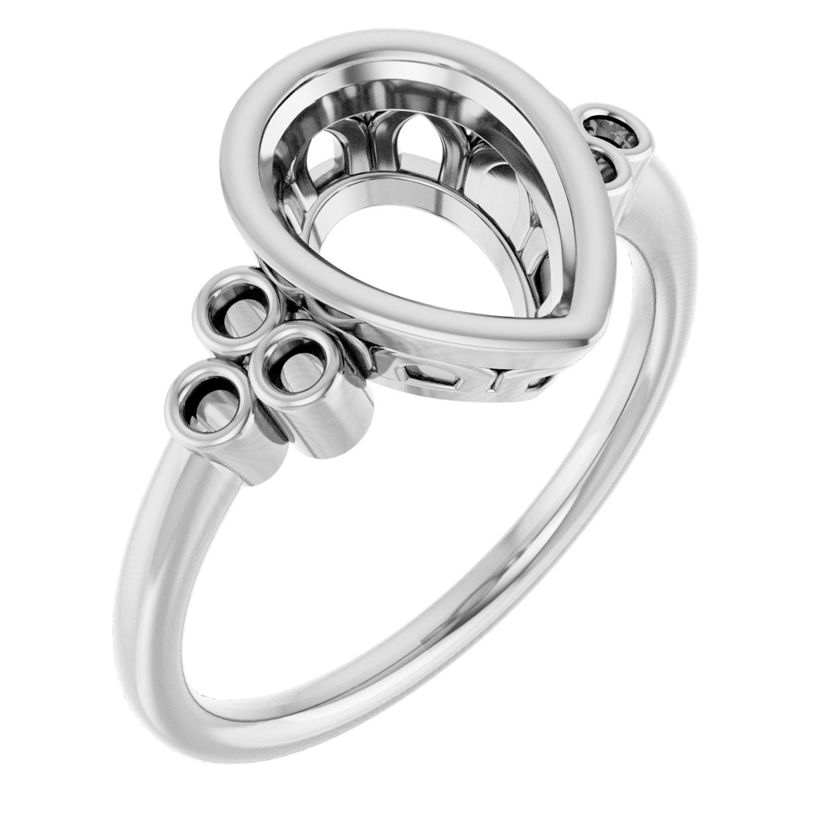Bezel-Set Accented Ring