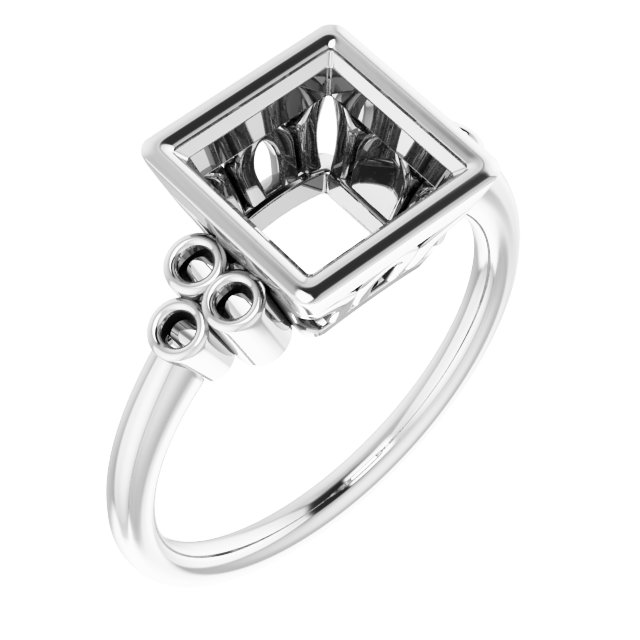 Bezel-Set Accented Ring