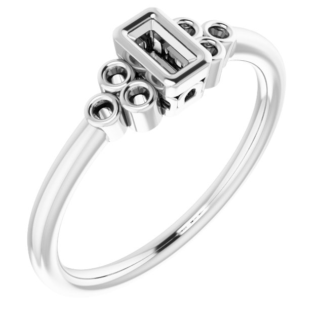 Bezel-Set Accented Ring