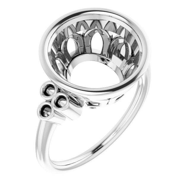 Bezel-Set Accented Ring