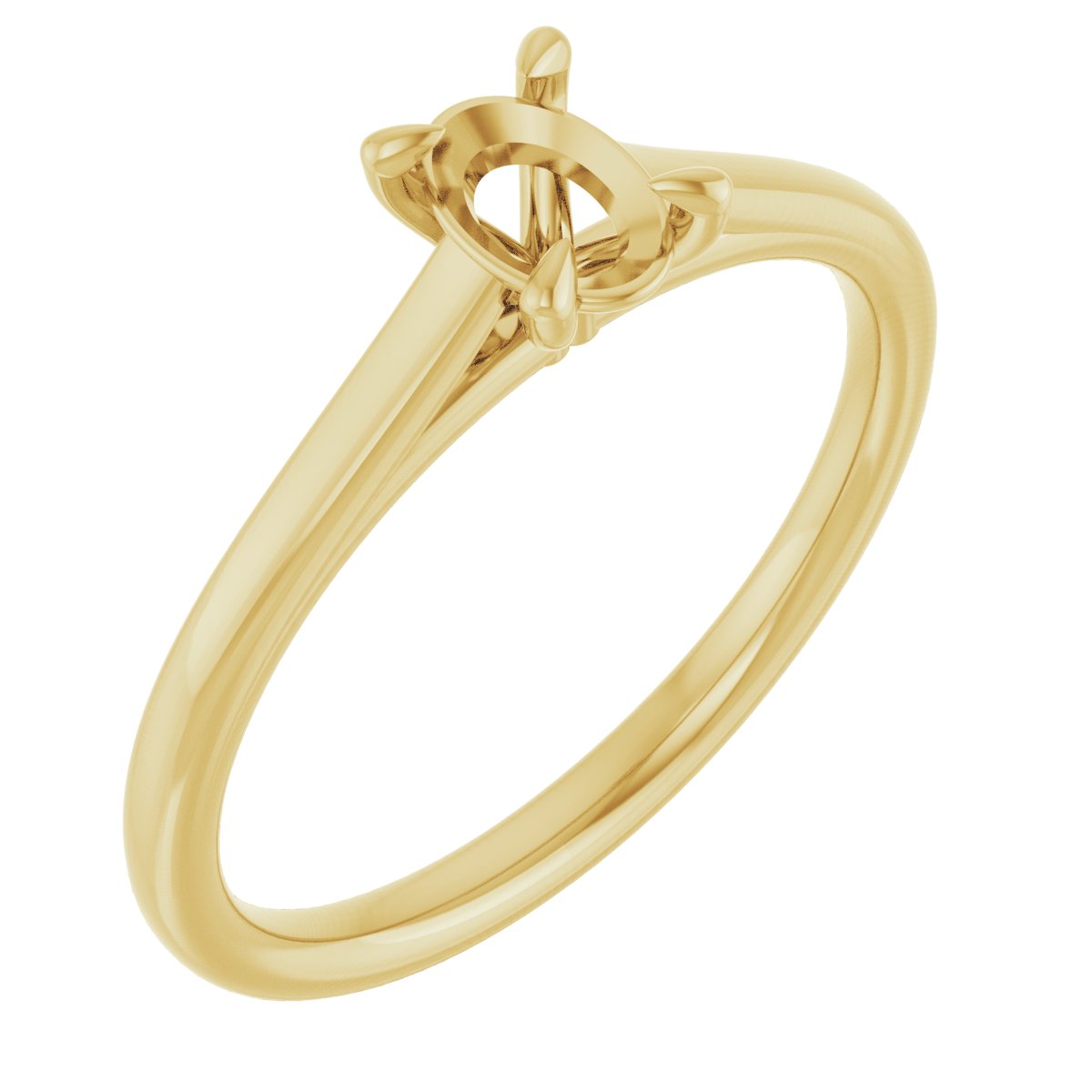 Claw-Prong Solitaire Engagement Ring