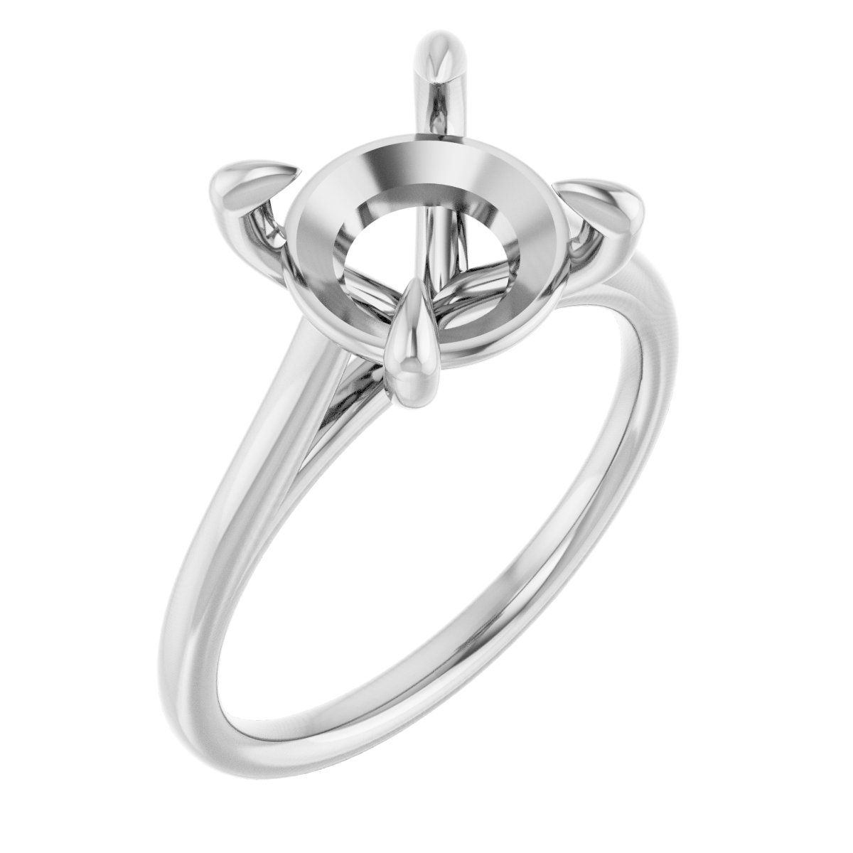 Claw-Prong Solitaire Engagement Ring