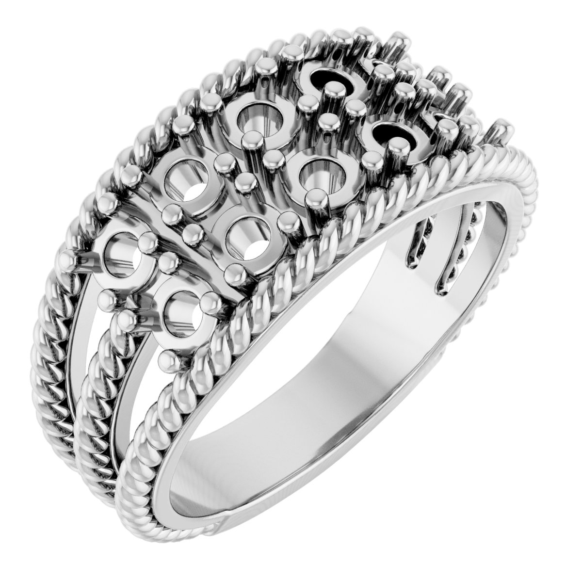 Family Negative Space Ring