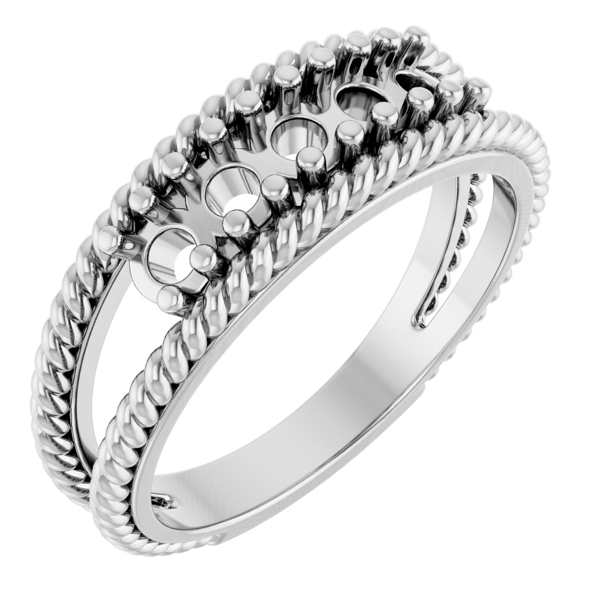Family Negative Space Ring