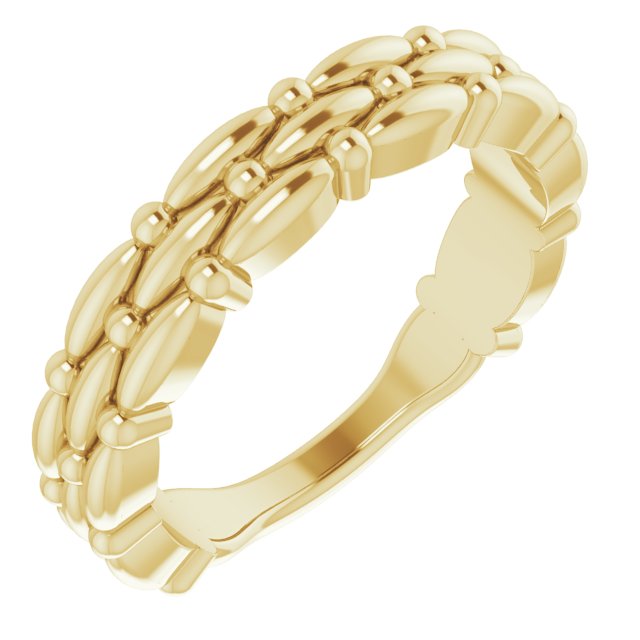 14K Yellow Stackable Ring