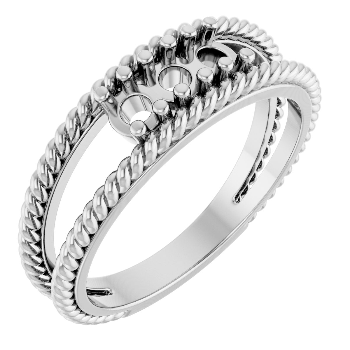 Family Negative Space Ring