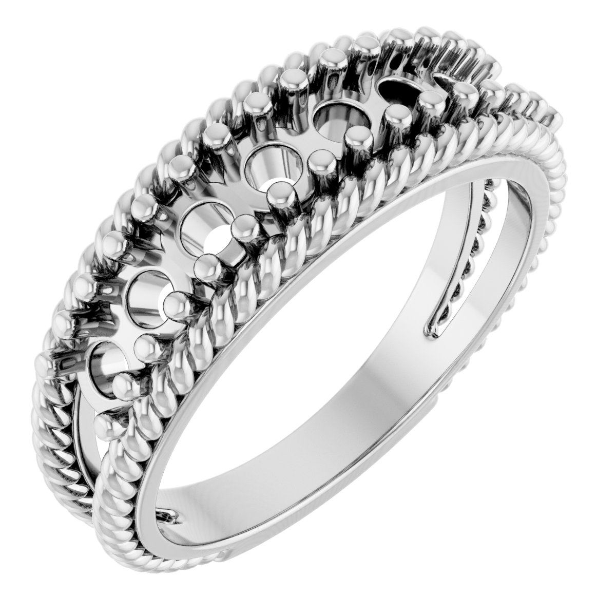 Family Negative Space Ring