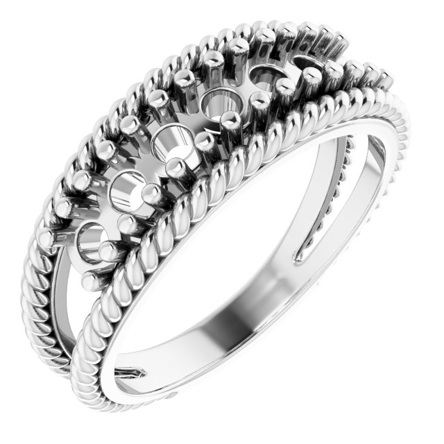 Family Negative Space Ring