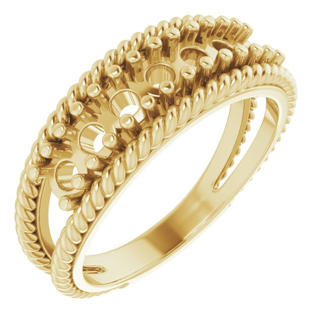 Family Negative Space Ring
