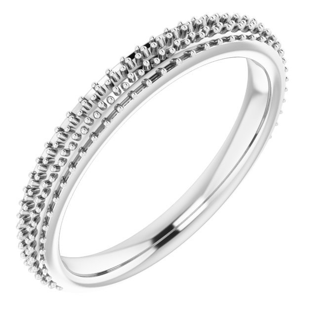 Platinum Band for 6.5 mm Round Ring
