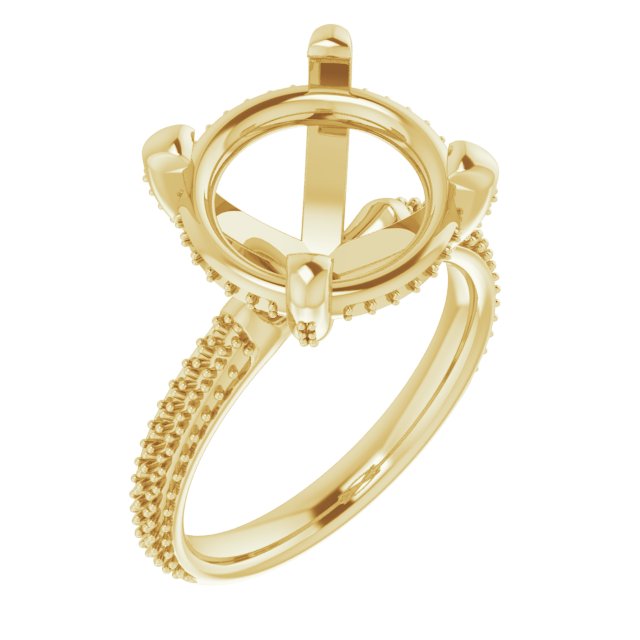 Round Engagement Ring Mounting