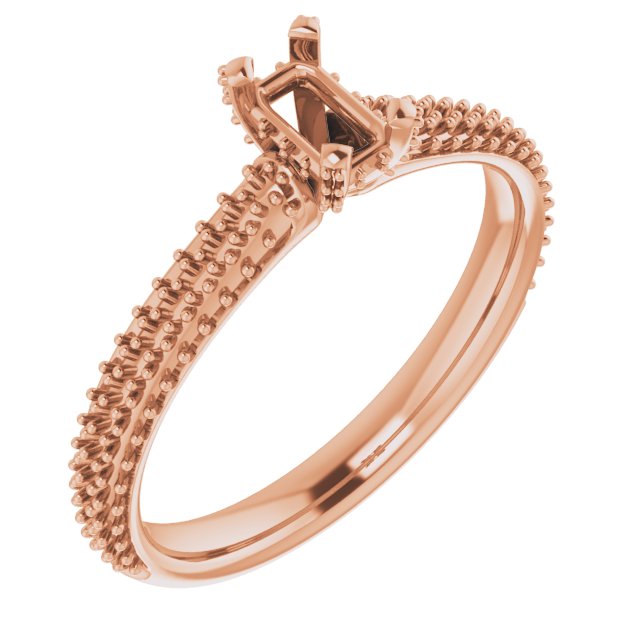 Pave-Style' Accented Engagement Ring