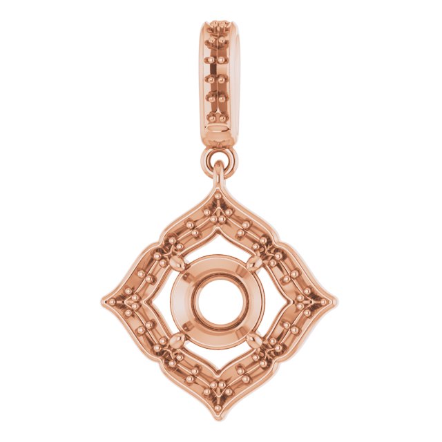 Halo-Style Clover Pendant
