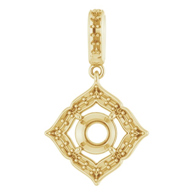 Halo-Style Clover Pendant