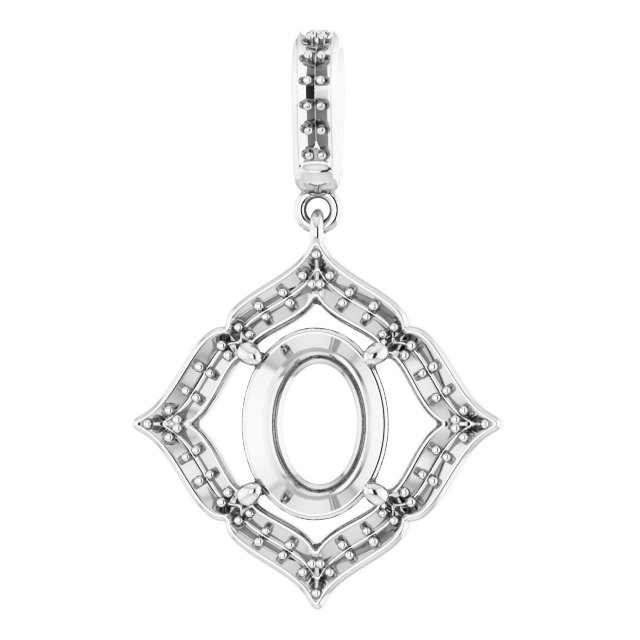 Halo-Style Clover Pendant