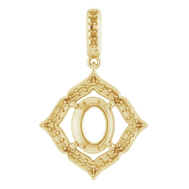 Halo-Style Clover Pendant