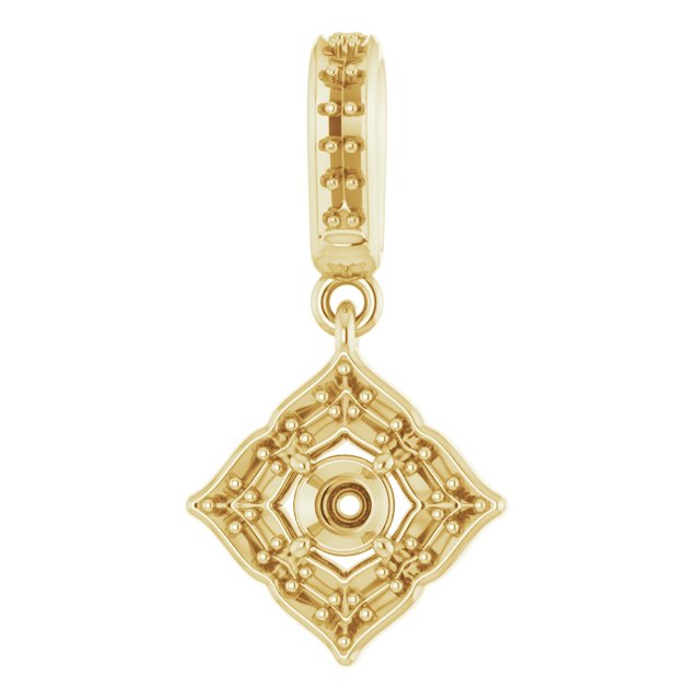 Halo-Style Clover Pendant