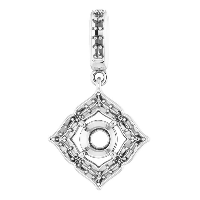 Halo-Style Clover Pendant