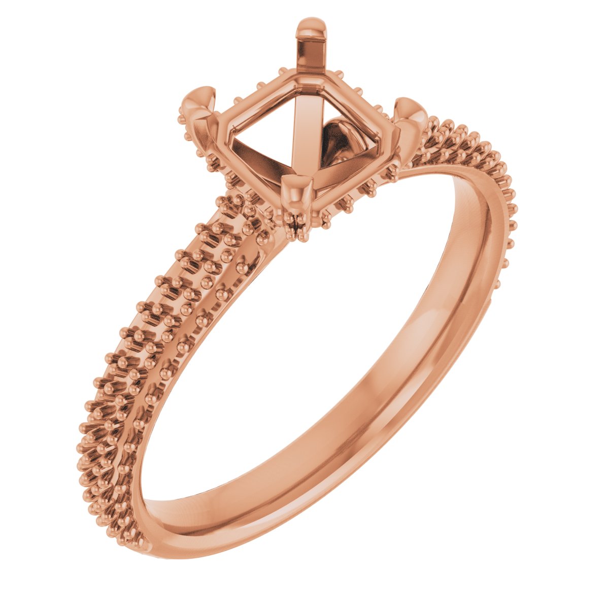 Pave-Style' Accented Engagement Ring
