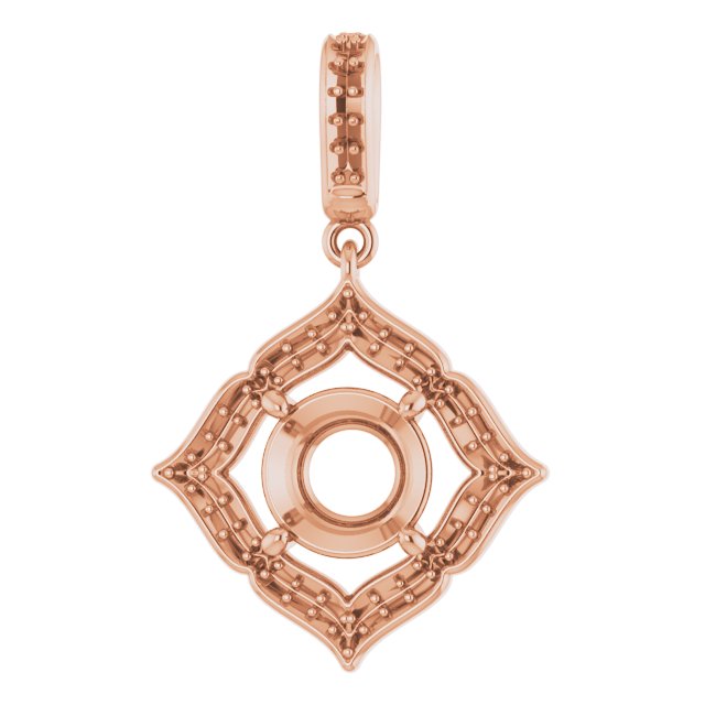 Halo-Style Clover Pendant