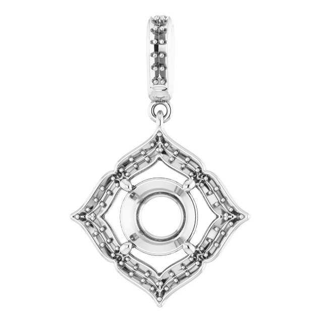 Halo-Style Clover Pendant