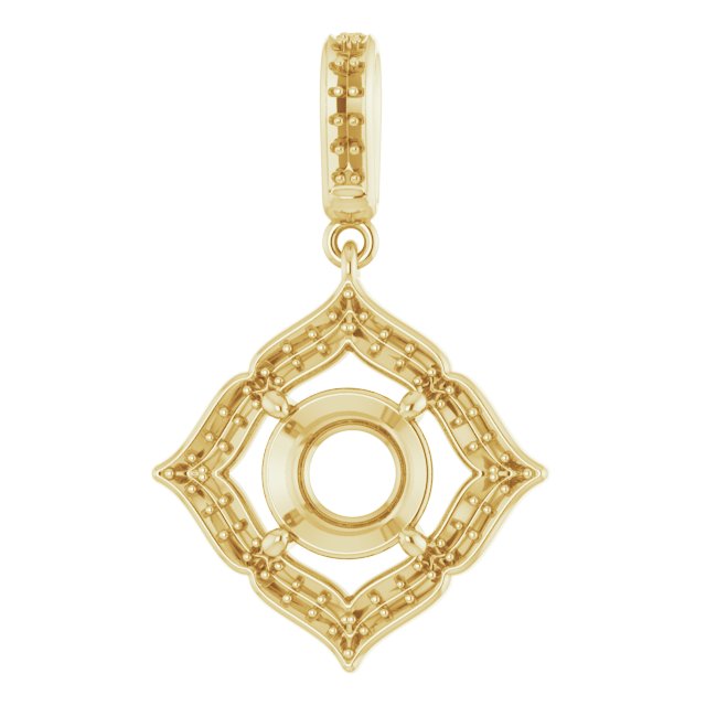 Halo-Style Clover Pendant