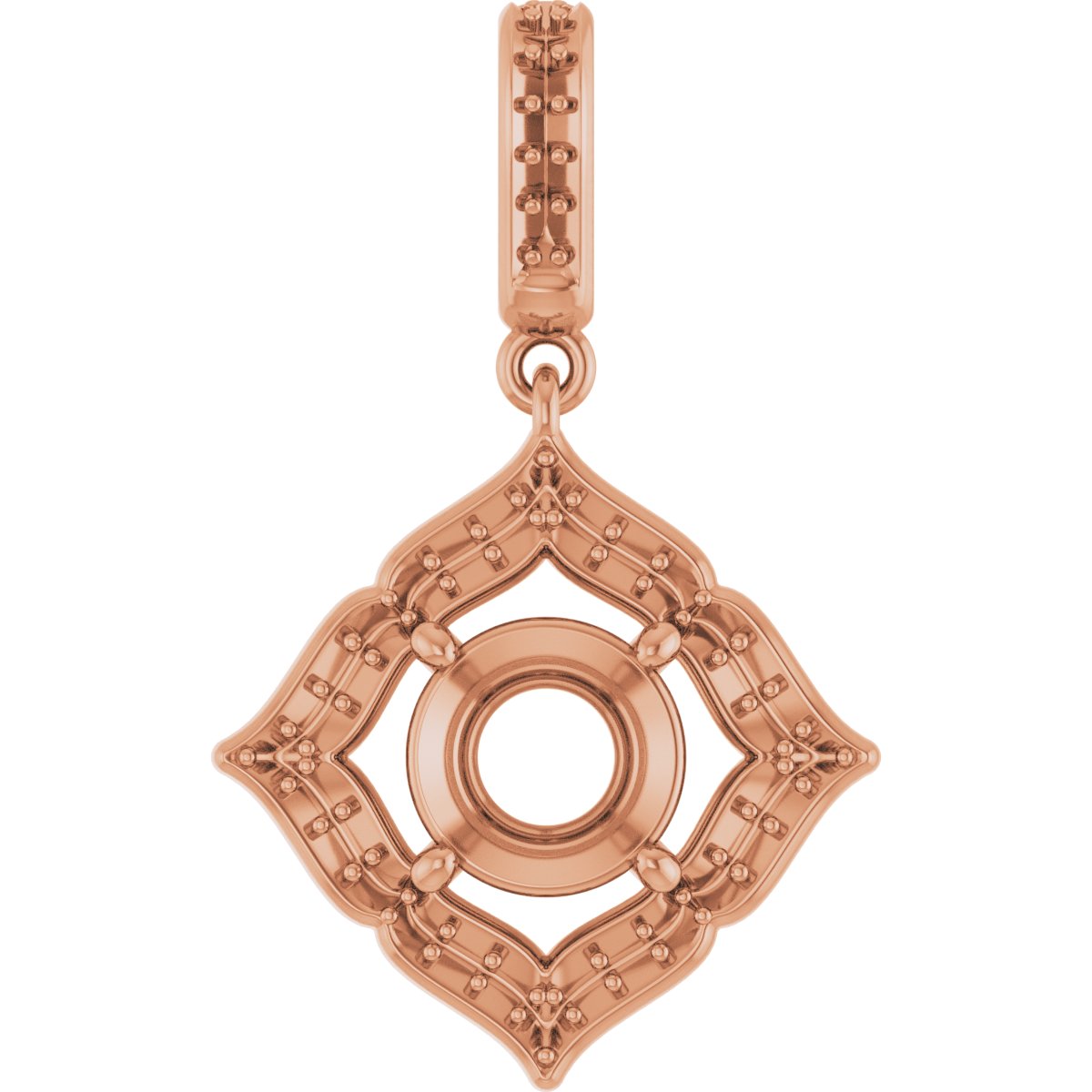 Halo-Style Clover Pendant