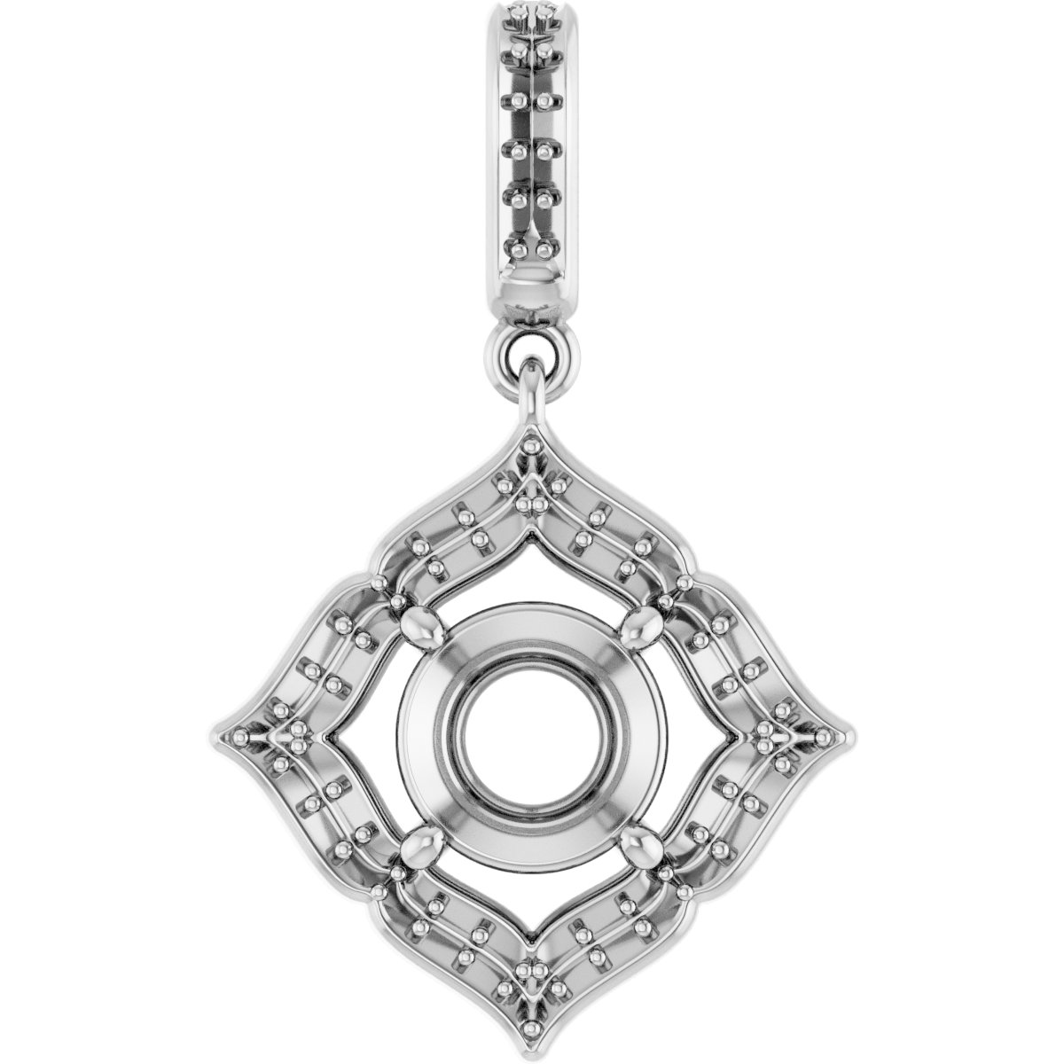 Halo-Style Clover Pendant