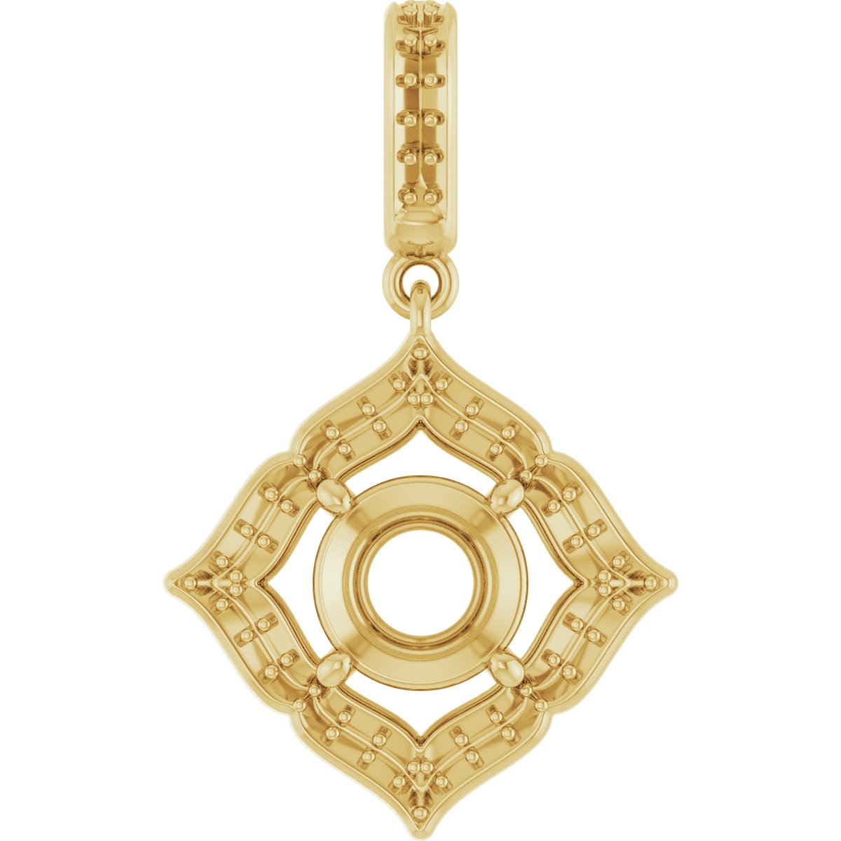 Halo-Style Clover Pendant