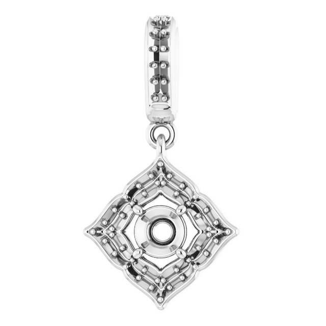 Halo-Style Clover Pendant
