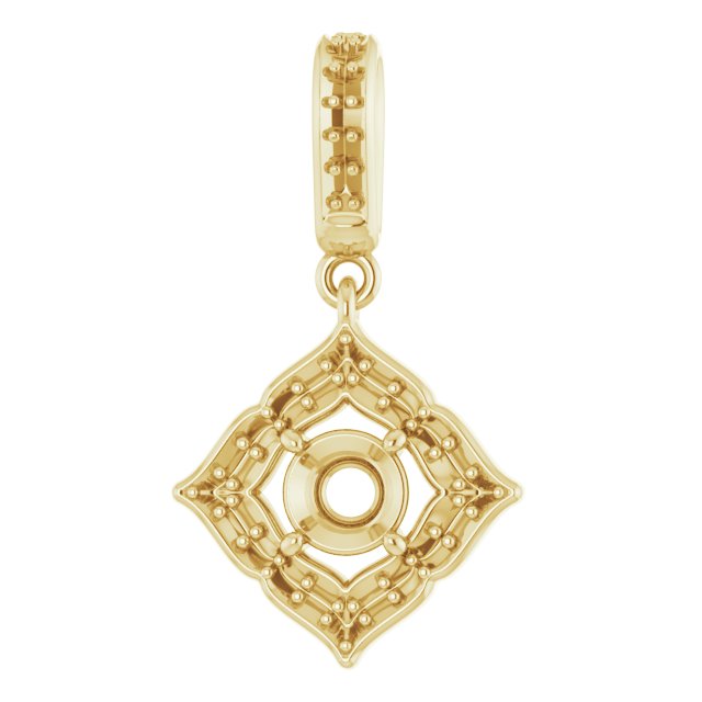 Halo-Style Clover Pendant