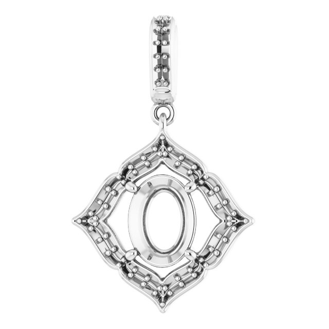 Halo-Style Clover Pendant