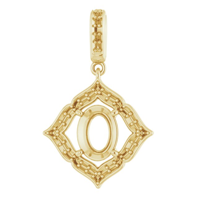 Halo-Style Clover Pendant