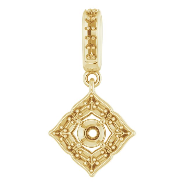 Halo-Style Clover Pendant