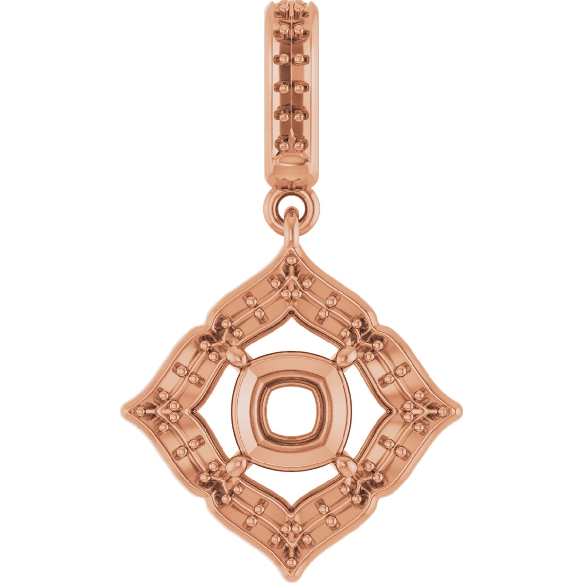 Halo-Style Clover Pendant