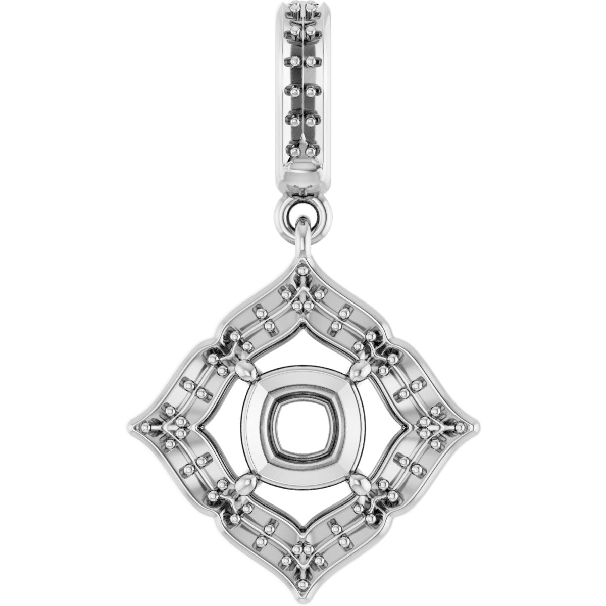 Halo-Style Clover Pendant
