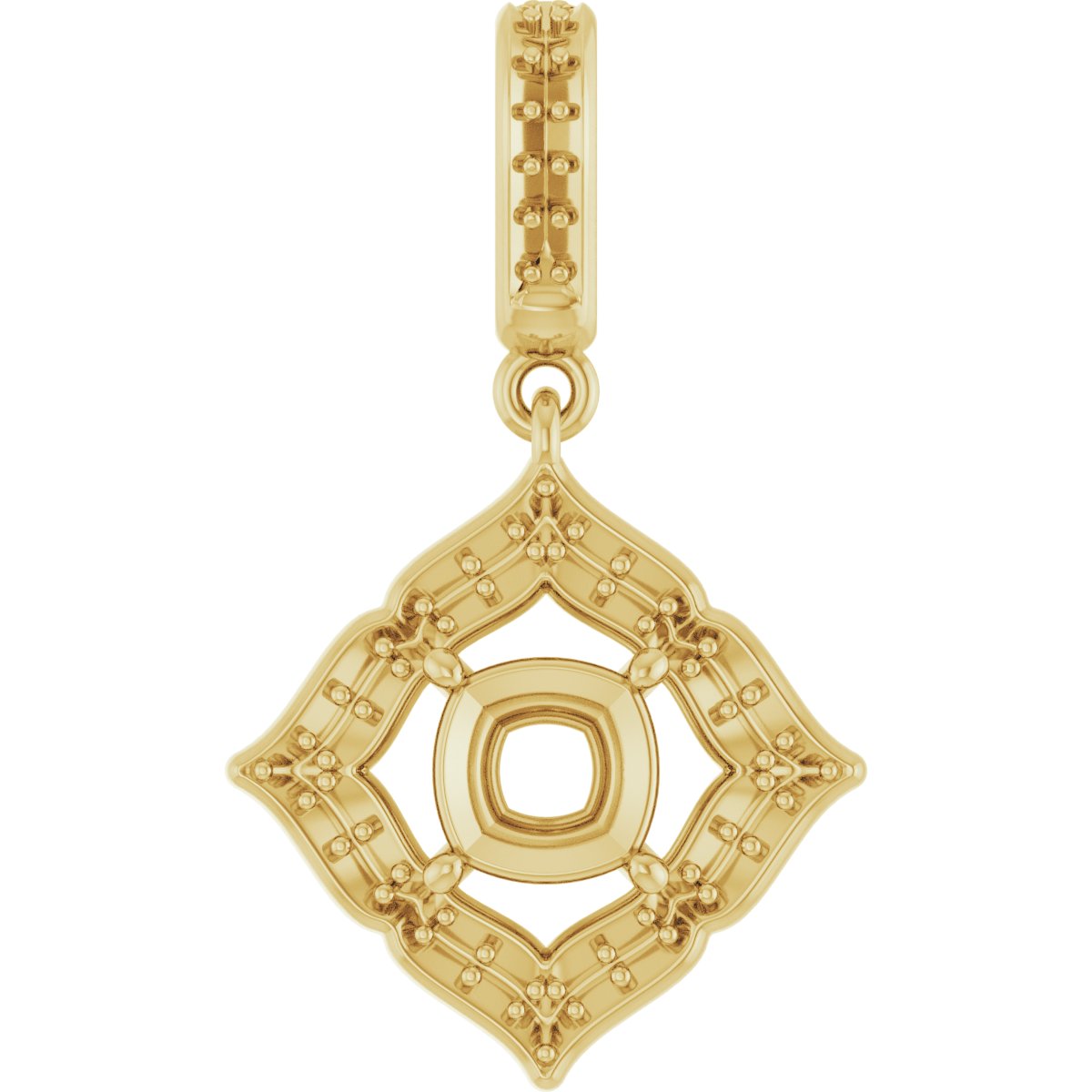 Halo-Style Clover Pendant