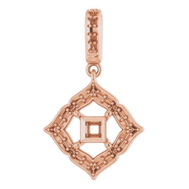 Halo-Style Clover Pendant