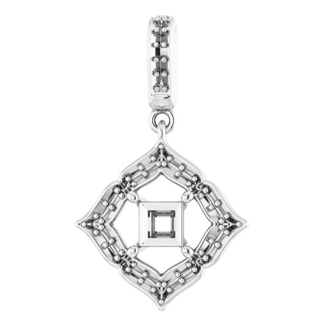 Halo-Style Clover Pendant