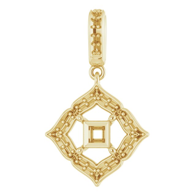 Halo-Style Clover Pendant