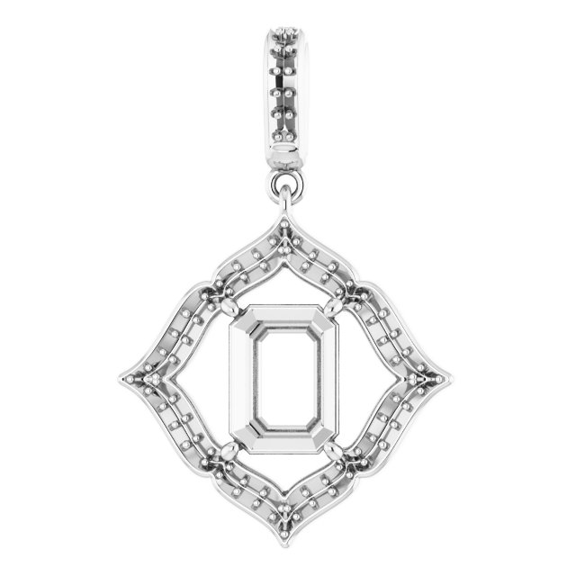 Halo-Style Clover Pendant