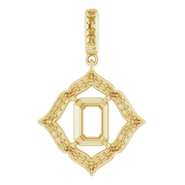 Halo-Style Clover Pendant