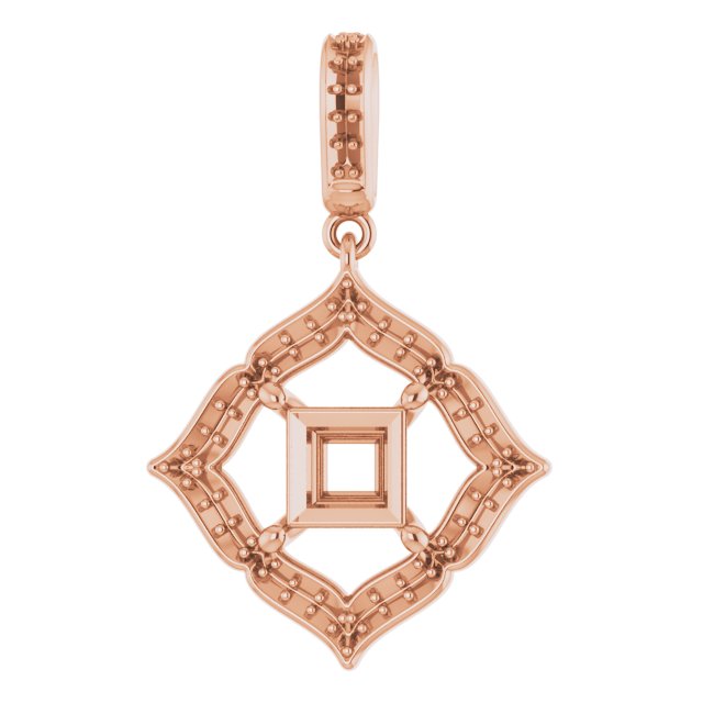 Halo-Style Clover Pendant