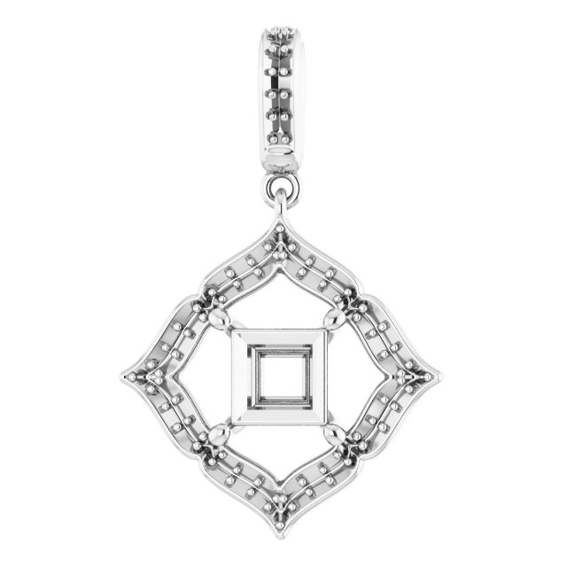 Halo-Style Clover Pendant
