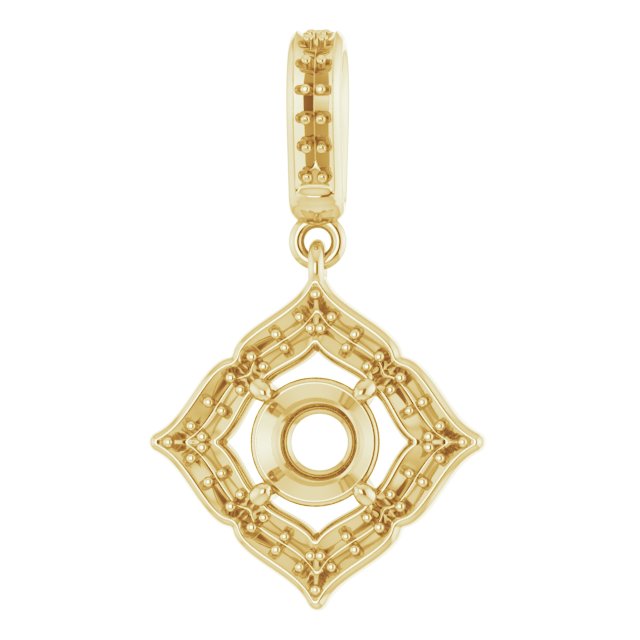 Halo-Style Clover Pendant