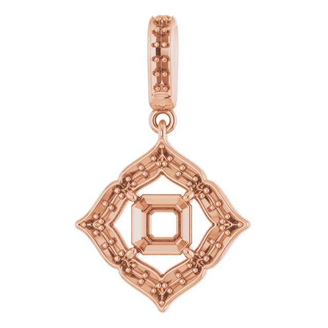 Halo-Style Clover Pendant