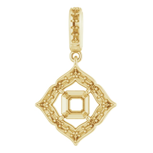 Halo-Style Clover Pendant