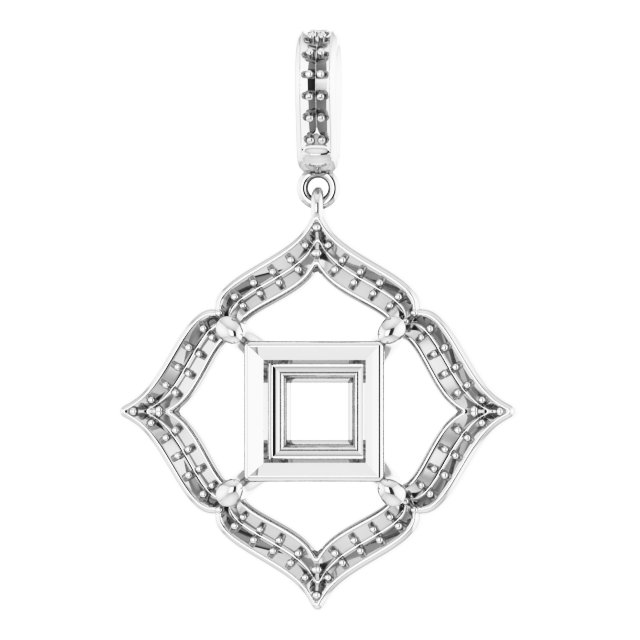 Halo-Style Clover Pendant