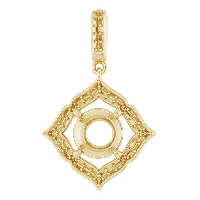 Halo-Style Clover Pendant