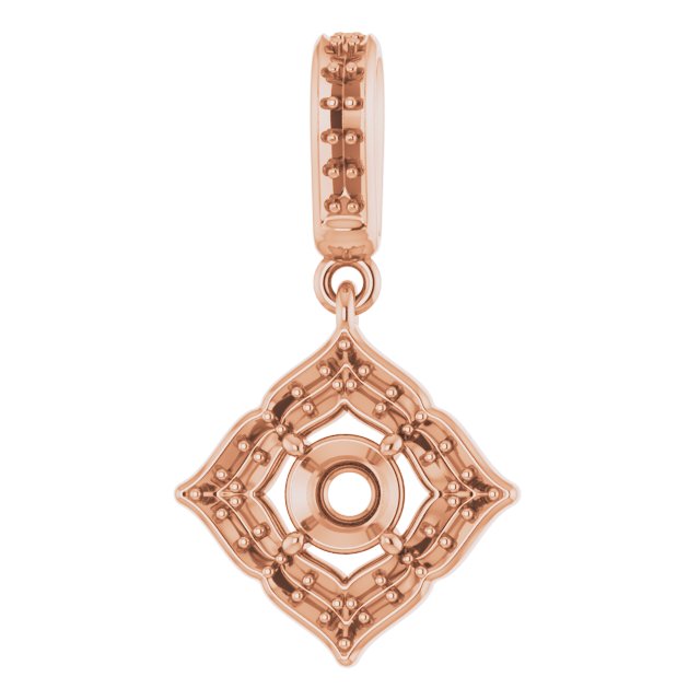 Halo-Style Clover Pendant